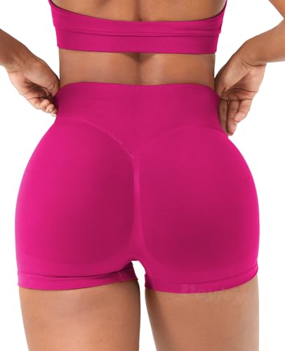 Image of VOYJOY Women Workout Impact Shorts 2.5 inch / 3.6 inch / 4.5 inch / 6 inch Scrunch Butt Lifting Gym Seamless Booty Biker Shorts