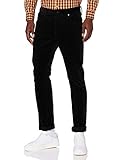Reguläre Länge Scotch & Soda Mens Ralston-KORD Corduroys, Black 0008, 33W / 34L