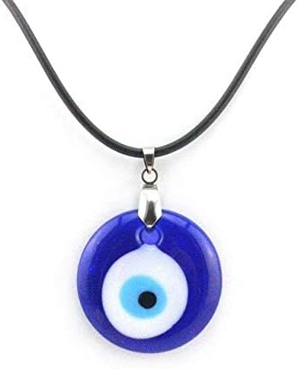 INOXPINK Evil Eye Necklace Blue Glass Pendant in an Organza Gift Bag