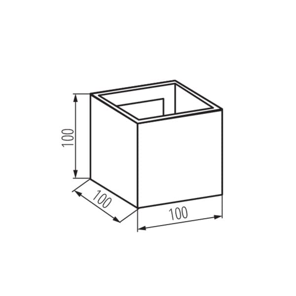 Applique LED Cubo Nero 12W – Luce Naturale Regolabile Per Interni Ed Esterni – IP65