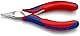 KNIPEX Elektronik-Greifzange mit durchgestecktem Gelenk auf SB-Karte mit Mehrkomponenten-Hüllen 115 mm, 35 12 115 SB