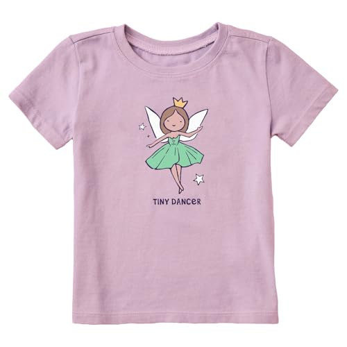 Life is Good. Toddler Tiny Dancer Short Sleeve Crusher Tee, Violet Purple
