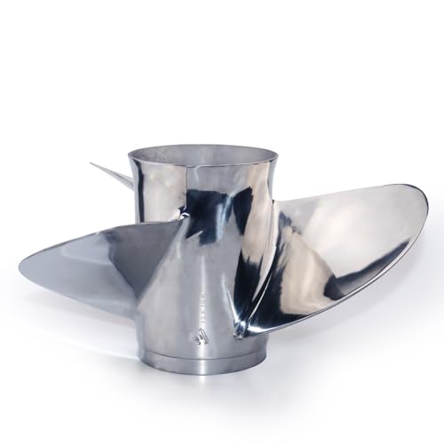 CAPTAIN 13X19 Outboard Propeller for Yamaha 50 60 75 90 100 115 130 HP T50 T60 F70 F75 F80 F90 F100 F115 Outboard Motors, Stainless Steel, RH, OEM