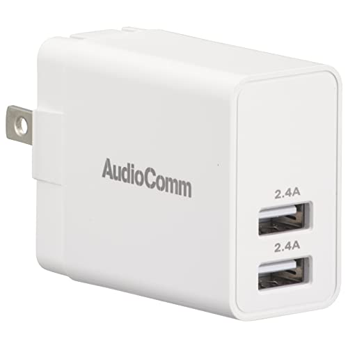Amazon | オーム(OHM) AudioComm AC充電器 USBチャージャー 4.8A MAV