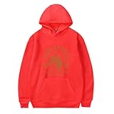 SKALSDVXC Sam Barber - Sudadera de manga larga con capucha y diseño de herradura para hombre y mujer, rosso, XXL