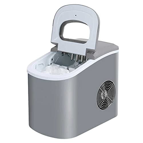 Mini Fabricadora de Hielo Automática Compacta Plata miniatura 1