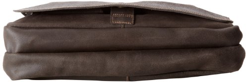 David King & Co. Leather Full Flap Laptop Messenger L Distressed, Cafe, One Size4
