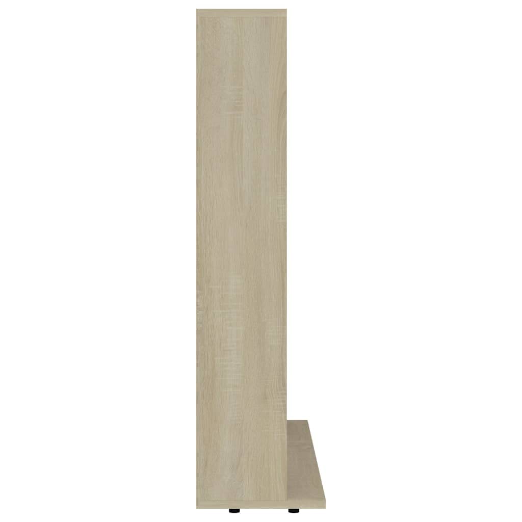 Myheimly CD-Regal DVD Bluray Medienregal Medienschrank Aufbewahrung Standregal Regalwand Bücherregal Sonoma-Eiche 102x23x89,5 cm Holzwerkstoff