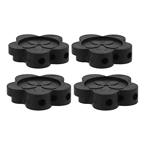 Furniture Floor Protectors | 4PCS Petal Shaped Slip - Proof Rubber Feet Pads | 1.7 Inch Height Risers for Chairs/Tables/Sofas | Damping Ventilation Openings Reduce Noise &