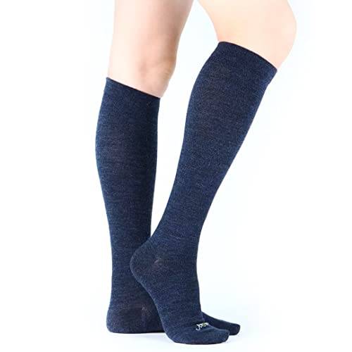 Image of ja vie 80% Merino Wool Ultra Soft 15-20mmHg Graduated Compression Socks for Women & Men