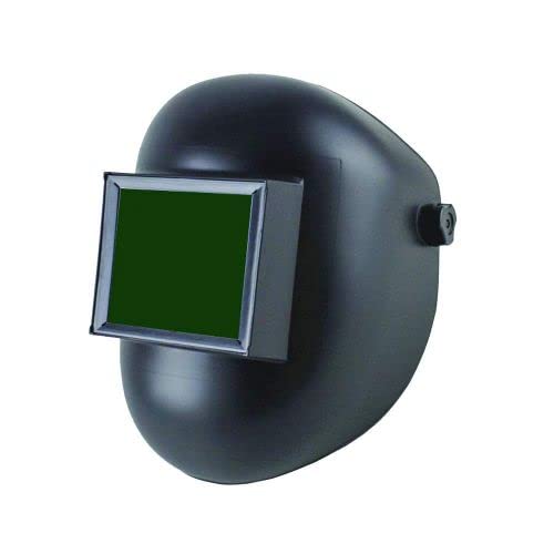 Sellstrom Bucket Style, Durable 280 Series Nylon Welding Helmet and Ratchet Headgear, 4.5" x 5.25" Fixed Front, Silver Coated, S28911