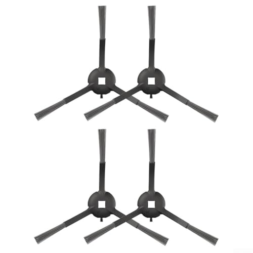 Juego de cepillos laterales de repuesto de 4 o 10 piezas compatibles con Mova M1 y Trouver M1 Robot Aspirador para un mejor polvo y escombros ReFor Moval (paquete de 4)