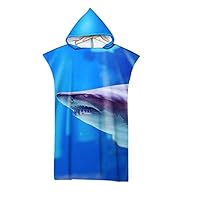 Highdi Poncho De Bain Adulte, Poncho De Plage à Changement Léger Et à Séchage Rapide Feuilles Tropicales Serviette De Plage Peignoir De Piscine Pour Hommes Femmes (75x110cm,Fleur De Lys
