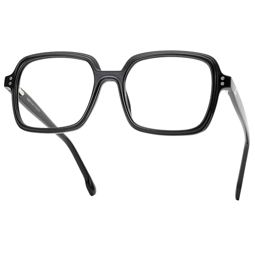 Image of Oversized Blue Light Blocking Glasses for Women and Men, Square Frame Computer Gaming Glasses Anti Glare & UV RF6215