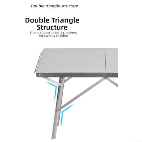 Table de camping pliante portable et légère pour bivouac et pêche - 7