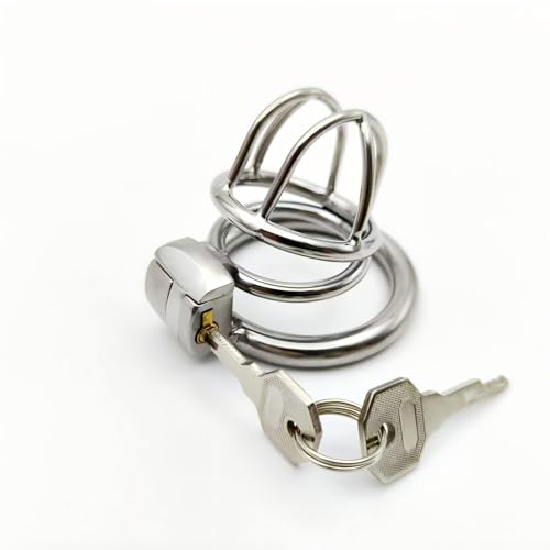 Chastity cage avec grande ouverture de ventilation et serrure discrète
