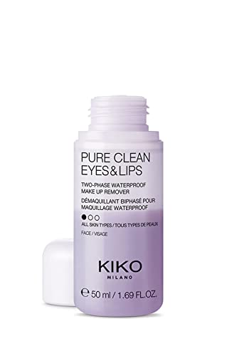 KIKO Milano Pure Clean Eyes & Lips Mini Desmaquillante bifásico para ojos y labios, en formato mini