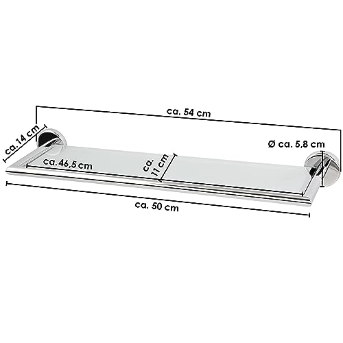 Bremermann® serie bagno LUCENTE - mensola in vetro...