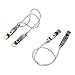Fencing Club Fencing Foil/Saber Mask Cord, Elite Series, Head Wire Clamp Clip, Clear Wire, Competition Approved (2 Pack)