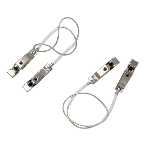 Fencing Club Fencing Foil/Saber Mask Cord, Elite Series, Head Wire Clamp Clip, Clear Wire, Competition Approved (2 Pack)
