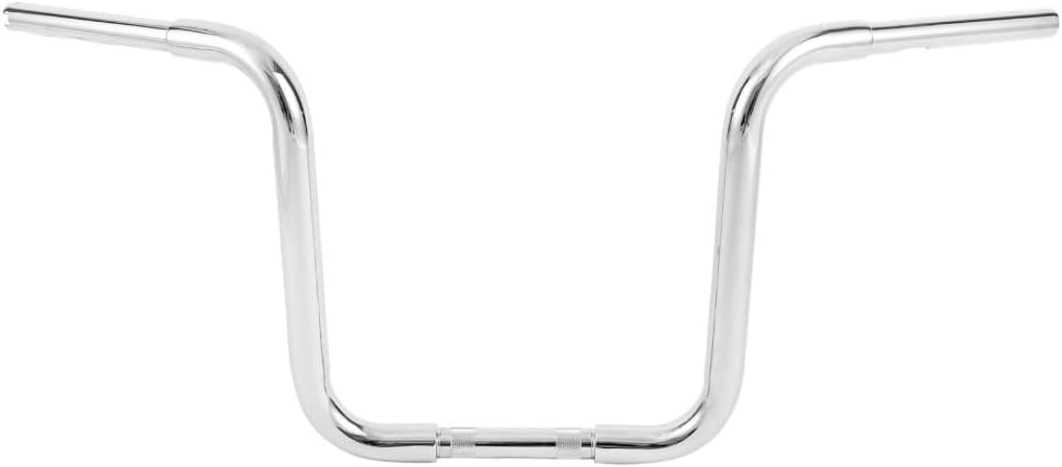 Yazyu Chrome 14" Rise 1-1/4" Ape Hanger Handlebar For Harley Davidson FLST FXST SportsterXL (Iron) YZY0142