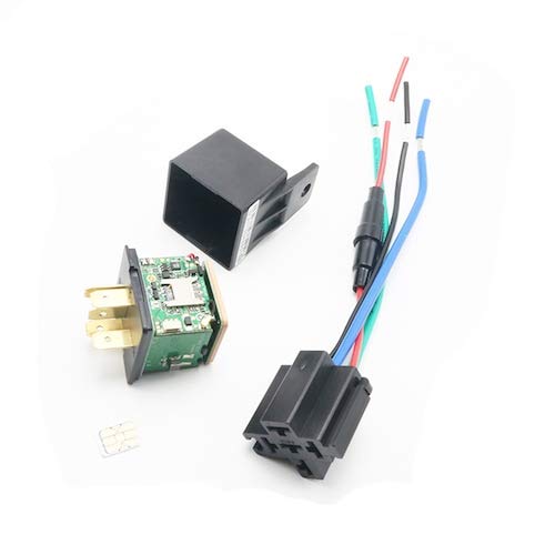 HaiMa Relay Car Gps Locator Gsm Gps Google Maps Auto Tracker In Tempo Reale Allarme Shock App Gratuita - Nero