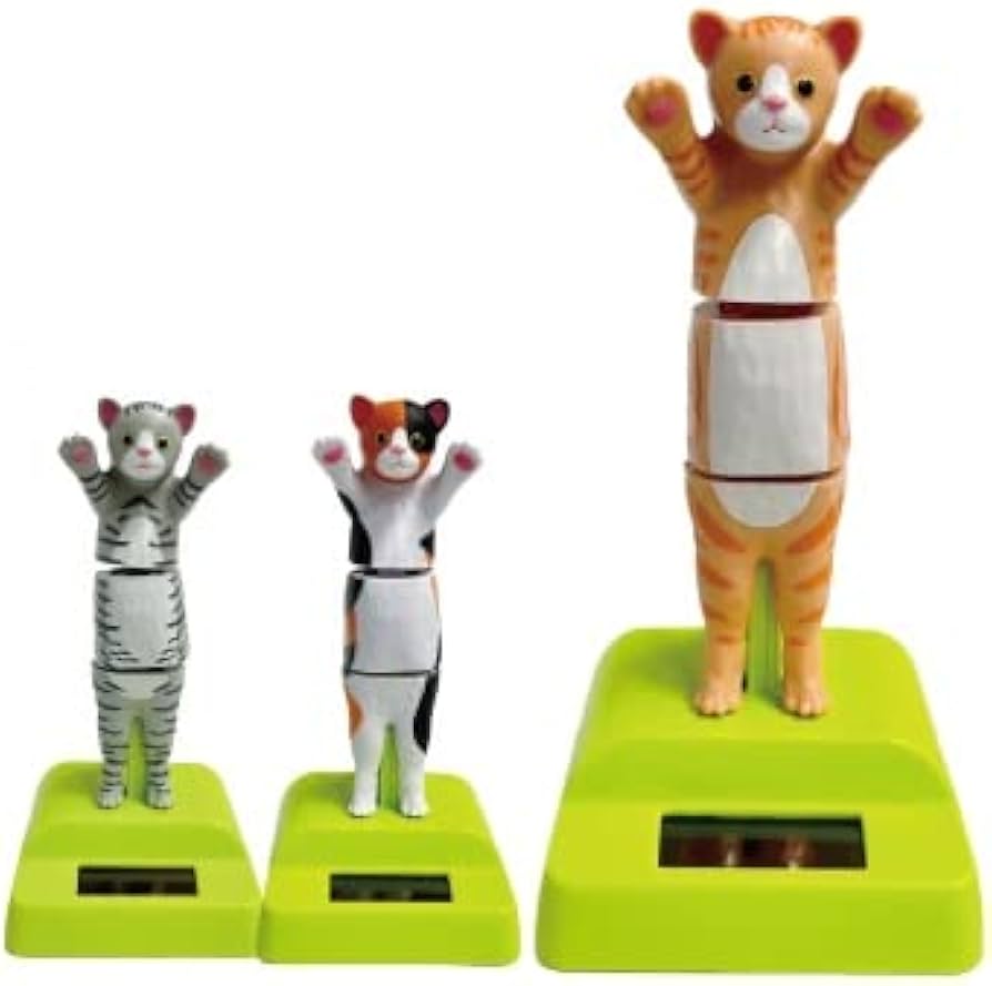 Amazon.co.jp: たっちぃZoo にゃんこ ゆらゆらソーラー 【全3種セット
