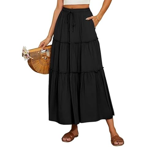 Timuspo Maxi Boho Wrap Skirt with Pockets Cover