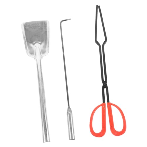 Garneck 1set Utensili Per Composto Da Paletta Per Cenere Pala Per Manico Lungo Utensili Resistente Per Pulizia e Manutenzione Del Caminetto Pratico e Durevole