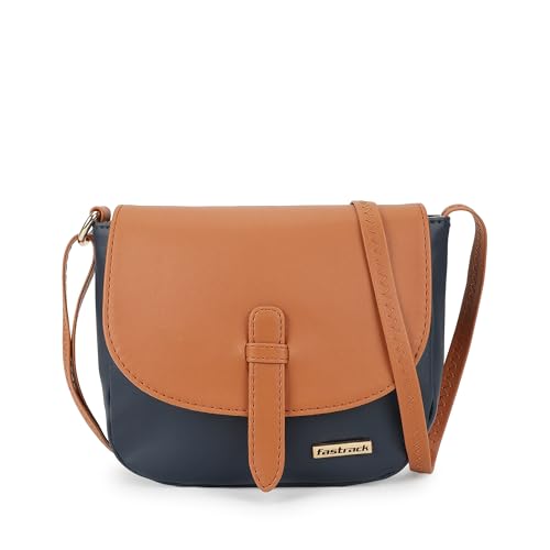 Image of Fastrack Puff Sling with Detachable Pouch | Faux-Leather Women's Handbags | Sling for Casual Carry