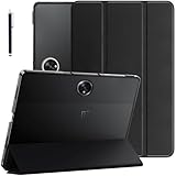 Robustrion Cover for OnePlus Pad Lite 11 inch Cover Case, Trifold Flip Cover Case for OnePlus Pad Lite Tablet Cover 11" with Translucent Back - Black