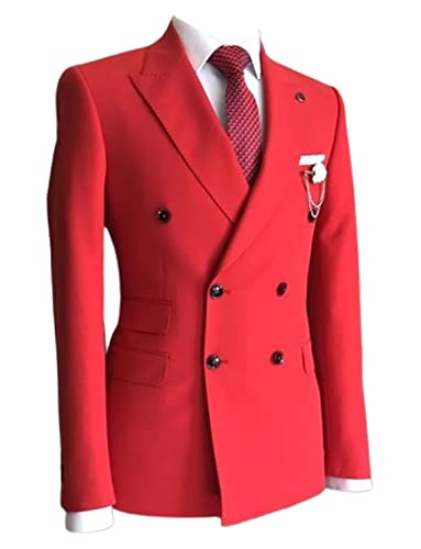 Costume Croisé 2 Pièces Homme Revers en Pointe Gris - Veste et Pantalon Coupe Ajustée