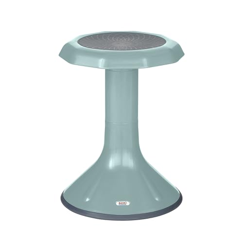 Image of Back2School Express Wobble Sensory Stool for Classroom - 18 inch Active Flexible Seating Chair for Kids, 220lb Capacity, GREENGUARD Gold Certified, Seafoam