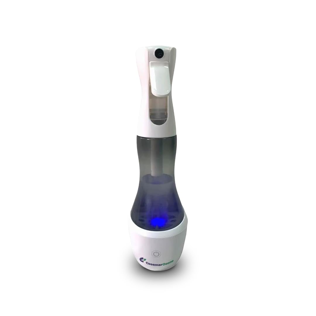 Ozono Home - Spray Generatore di ozono - Pulisce e Disinfetta Superfici - Rimuove odori, virus, batteri e funghi - Leggero e portatile - per uso domestico
