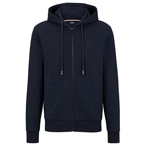 BOSS Seeger 92 Sudadera con capucha de algodón orgánico para hombre Cover