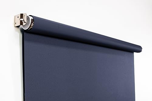 Small Spring-Powered Roll-Up/Pull-Down Background ID Photos (Charcoal Grey)