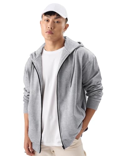 Image of LAZYCHUNKS Men's Zipper Hooded Sweatshirt | Premium Full Sleeve Hoodie Jacket with Front Zip & Pockets | Stylish Winter Wear, Warm Casual Sportswear for Men