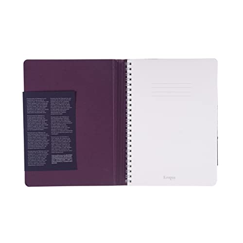 Carnet A5 Fabriano Ecoqua Plus vin pointillé idéal pour bullet journal et notes de bureau - 6