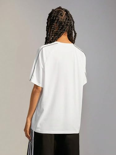 Image of SXV STYLE Printed Cool Aesthetic Racing Streetwear Oversized Baggy Cotton Y2K T-Shirt for Women