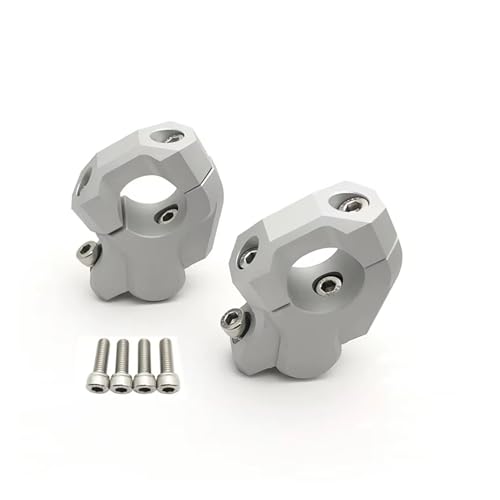Rehausseurs guidon 32mm alu CNC argent pour moto BMW R1200GS LC Adventure 14-19