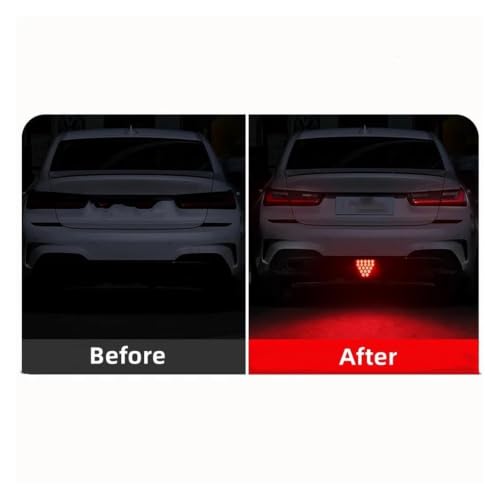 Feu stop arrière LED triangle rouge 12V universel pour sécurité auto