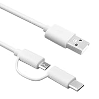 Ladegerät Kompatibel mit Kindle Fire Tablet, Fire HD 7 8 9 10, Fire HDX 7” 8.9”, Paperwhite, Ladekabel für Oasis E-Reader, Fire TV Stick usw,Netzkabel mit USB-C und Micro USB Kabel