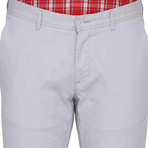 Image of blackberrys Solid Cotton Stretch Slim Fit Mens Trousers (S22BB80D3IS22FM-P)