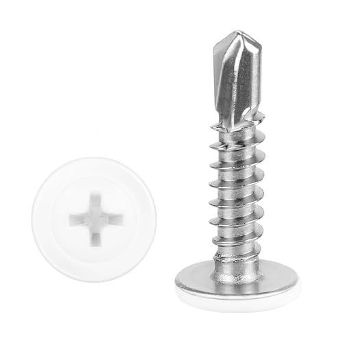 Vis autotaraudeuses à tête bombée en acier inoxydable 410 lot de 300 pièces pour métal