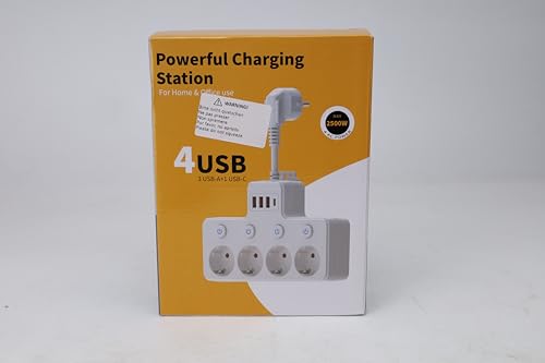 Prise avec ports USB blanc 3 pour optimiser votre bureau à la maison