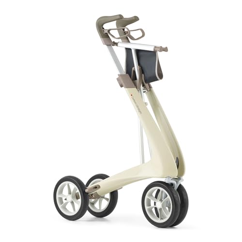 byACRE Carbon Ultralight Rollator Walker, 10.6 lbs, Oyster White, Regular by byACRE - Image 3