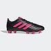 adidas Soccer Goletto VIII Firm Ground Cleats (Toddler/Little Kid/Big Kid) Black/Team Shock Pink 2/Black 1.5 Little Kid M