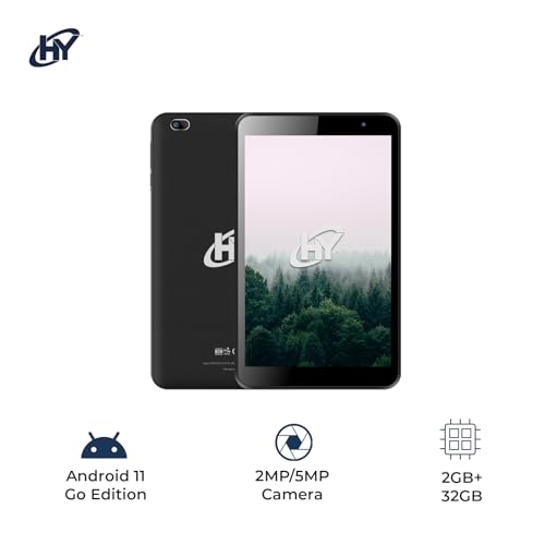 Image of Hyundai HYTab Plus, 8 inch Octa-core, HD IPS 1280x800, 4GB /64GB, 8MP /13MP, Android 13, WiFi, 4000mAh, Includes Stylus Pen, Earbuds, and Screen Protector.