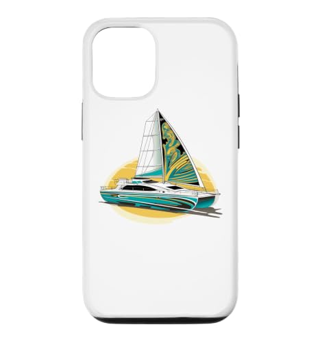 �Z�[�����O���b�g�A�Z�[�����O�Z�C���{�[�g�A�J�^�}�����{�[�g, Catamaran-boat �X�}�z�P�[�X iPhone 12/12 Pro �p