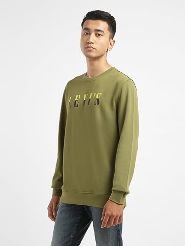 Image of Levi's Men's Cotton Regular Fit Logo Crew Neck Sweatshirt